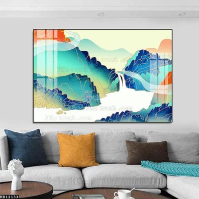 File tranh gốc File tranh hiện đại pha lê gương HD12133 (bản quyền) Filetranh.com