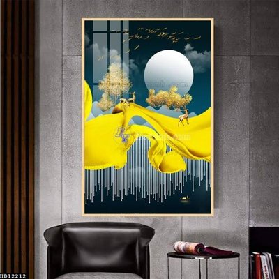 Tải file gốc File tranh hiện đại pha lê gương HD12212 dùng cho in ấn