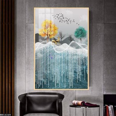 File gốc File tranh hiện đại pha lê gương HD12220 (thiết kế) cho in ấn