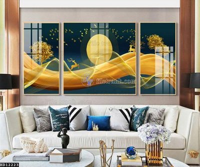 File gốc File tranh hiện đại pha lê gương HD12223 (phong cách) châu Âu