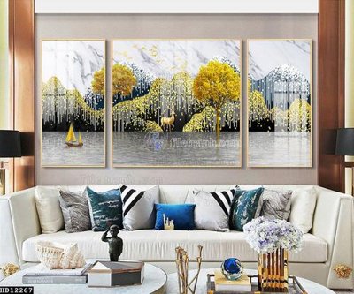 File gốc File tranh hiện đại pha lê gương HD12267 (cho in UV) siêu nét