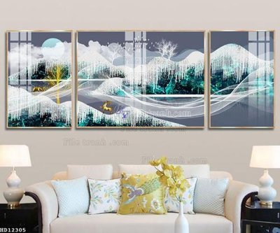 File gốc in ấn File tranh hiện đại pha lê gương HD12305 (sẵn sàng tải về)