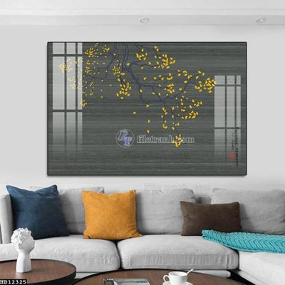 File gốc File tranh hiện đại pha lê gương HD12325 (in tráng gương) ốp tường