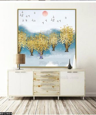 Ảnh mô tả file gốc in mica File tranh hiện đại pha lê gương HD12464