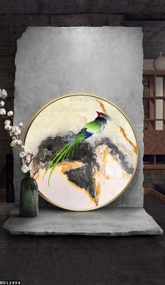 File gốc File tranh hiện đại pha lê gương HD12494 (in mica) trang trí