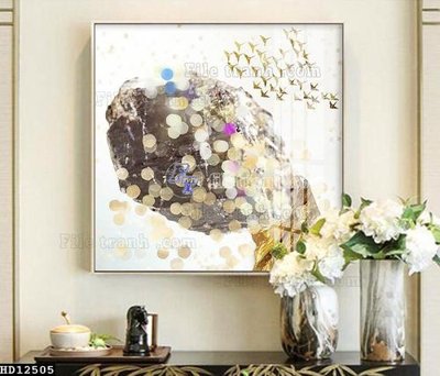 File in ấn chuyên nghiệp File tranh hiện đại pha lê gương HD12505 (file gốc)