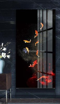 File gốc File tranh hiện đại pha lê gương HD12518 (in ấn) màu sắc trung thực