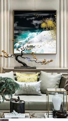 File PSD File tranh hiện đại pha lê gương HD12528 (bản gốc) độ phân giải cao