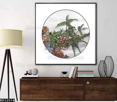 File tranh File tranh hiện đại pha lê gương HD12534 (gốc) in film