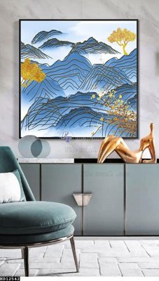 File gốc File tranh hiện đại pha lê gương HD12542 (thiết kế) cho in ấn