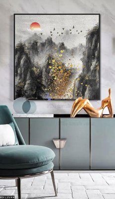 Tải file File tranh hiện đại pha lê gương HD12599 (gốc) làm tranh trang trí