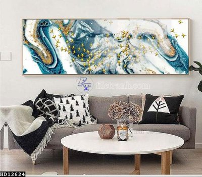 Tải file File tranh hiện đại pha lê gương HD12624 (gốc) chủ đề phong thủy