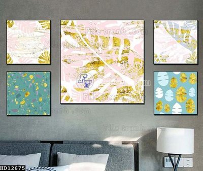 File gốc in tráng gương File tranh hiện đại pha lê gương HD12675 chi tiết