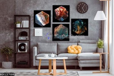 File tranh quảng cáo File tranh hiện đại pha lê gương HD12708 (download file gốc)