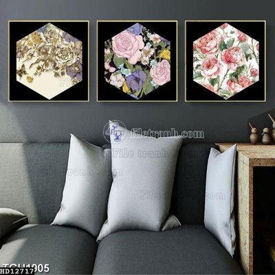 File PSD in ấn File tranh hiện đại pha lê gương HD12717 (chất lượng cao)