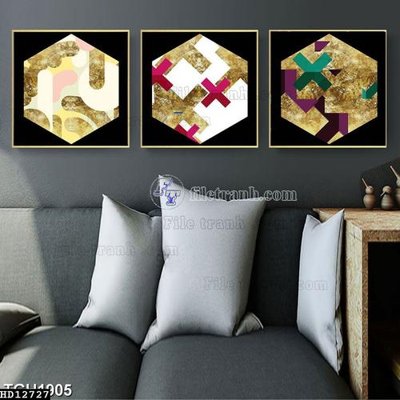File gốc File tranh hiện đại pha lê gương HD12727 (trang trí) cho phòng khách