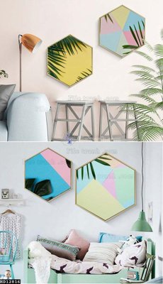 Hình ảnh file gốc in lụa File tranh hiện đại pha lê gương HD12816