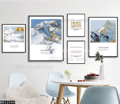 File in trần File tranh hiện đại pha lê gương HD12949 (file gốc) xuyên sáng