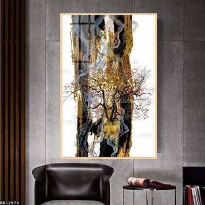 File in trần File tranh hiện đại pha lê gương HD12970 (file gốc) xuyên sáng