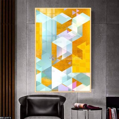 File ảnh File tranh hiện đại pha lê gương HD12973 (gốc) dùng in Pano