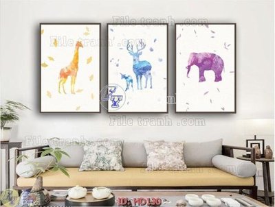 File tranh File tranh hiện đại HD130 (gốc) chủ đề thiên nhiên