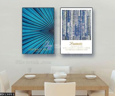 File tranh File tranh hiện đại pha lê gương HD13051 (bản gốc) in lụa 5D