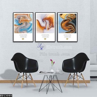 File tranh File tranh hiện đại pha lê gương HD13080 (bản gốc) in lụa 3D