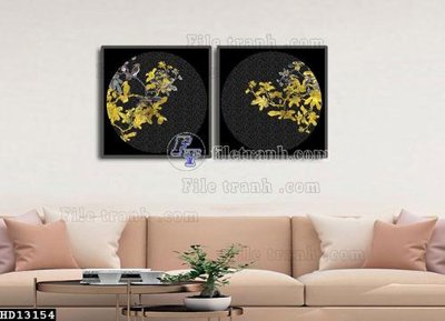 File in mica File tranh hiện đại pha lê gương HD13154 (ảnh gốc) đẹp