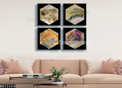 File gốc File tranh hiện đại pha lê gương HD13164 (in lụa) trang trí tường