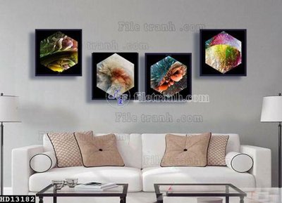Tải file File tranh hiện đại pha lê gương HD13182 (gốc) chủ đề tôn giáo