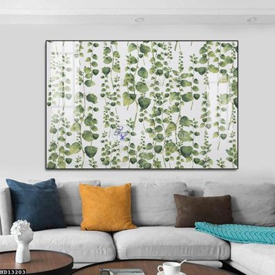 Hình ảnh file gốc in lụa File tranh hiện đại pha lê gương HD13203