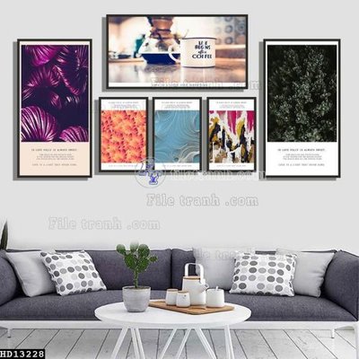 File tranh trang trí File tranh hiện đại pha lê gương HD13228 (file gốc)