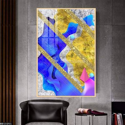 File in lụa File tranh hiện đại pha lê gương HD13251 (tân cổ điển) File tranh hiện đại pha lê gương HD13251