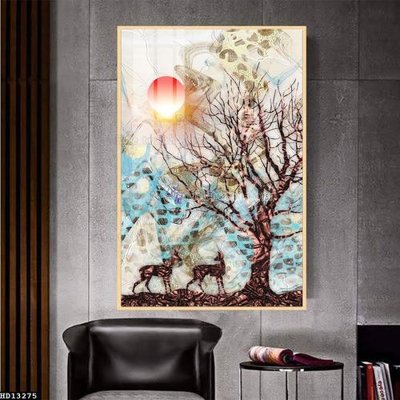 Hình ảnh file gốc File tranh hiện đại pha lê gương HD13275 (chất lượng cao)