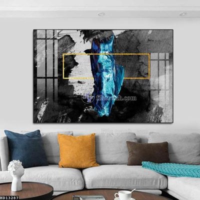 File gốc File tranh hiện đại pha lê gương HD13287 (in mica) làm bảng hiệu