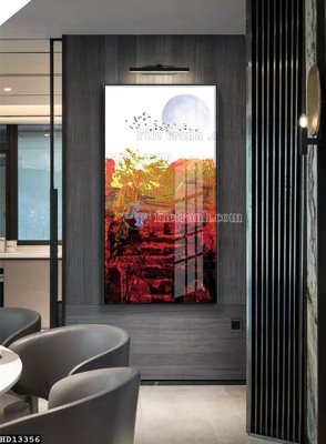 File gốc File tranh hiện đại pha lê gương HD13356 (in lụa) cao cấp