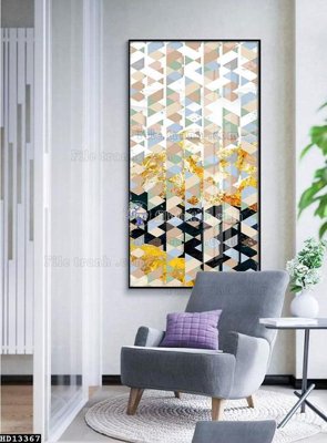 File in trần File tranh hiện đại pha lê gương HD13367 (bản gốc) trời sao