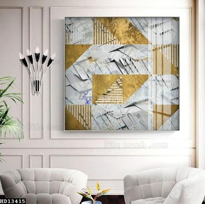 File ảnh File tranh hiện đại pha lê gương HD13415 (gốc) in decal dán tường