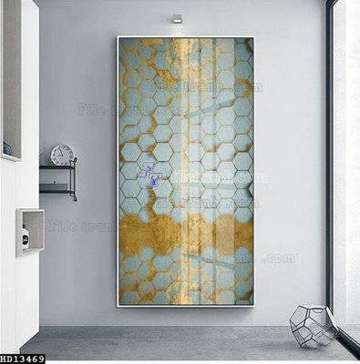 Hình ảnh file gốc File tranh hiện đại pha lê gương HD13469 cho in UV