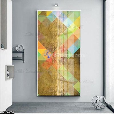 File tranh File tranh hiện đại pha lê gương HD13470 (gốc) chủ đề trừu tượng