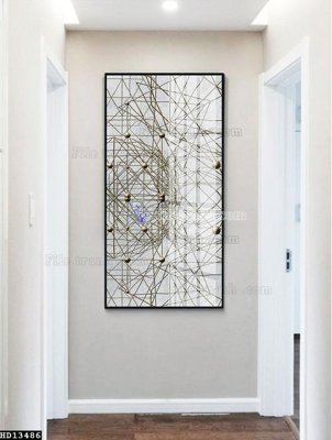 File in trần File tranh hiện đại pha lê gương HD13486 (bản gốc) đại dương