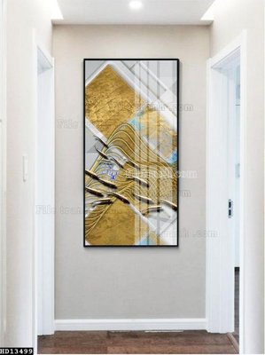 Tải file File tranh hiện đại pha lê gương HD13499 (gốc) chủ đề phong thủy