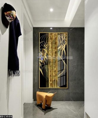 Tải file gốc in lụa File tranh hiện đại pha lê gương HD13508 siêu nét