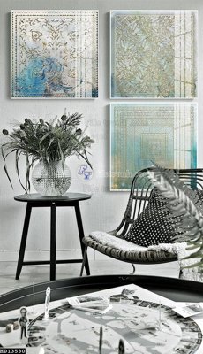 File gốc File tranh hiện đại pha lê gương HD13530 (in mica) làm quà tặng