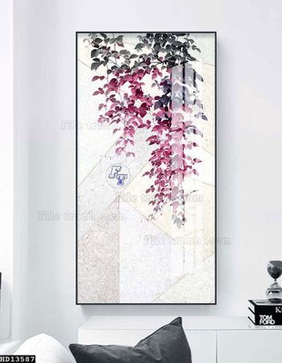 File tranh File tranh hiện đại pha lê gương HD13587 (ảnh gốc) in trần 3D