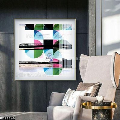 File gốc File tranh hiện đại pha lê gương HD13640 (PNG) chất lượng cao