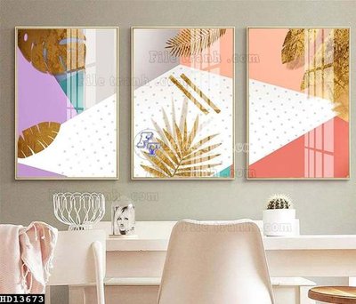 Tải file File tranh hiện đại pha lê gương HD13673 (gốc) làm file quảng cáo