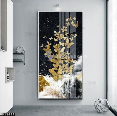 File gốc File tranh hiện đại pha lê gương HD13682 (cho in ấn) độc quyền