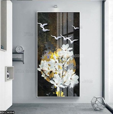 Chi tiết file ảnh File tranh hiện đại pha lê gương HD13684 sắc nét