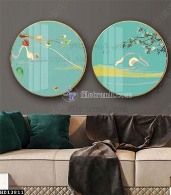 File tranh quảng cáo File tranh hiện đại pha lê gương HD13811 (file gốc) chuyên nghiệp